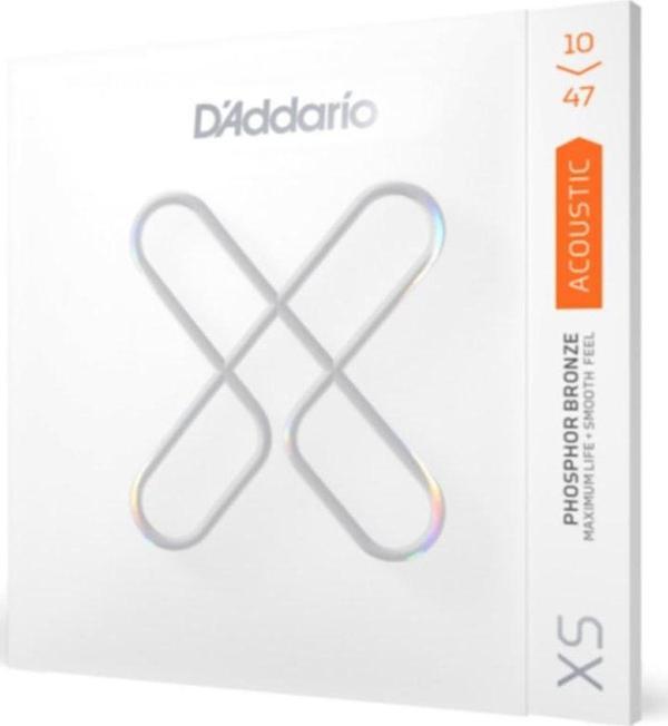 Daddario Xsapb1047 010 Extra Light Xs Acoustic Phosphor Bronze Strings Takım Tel Akustik Gitar Teli  - Image 1