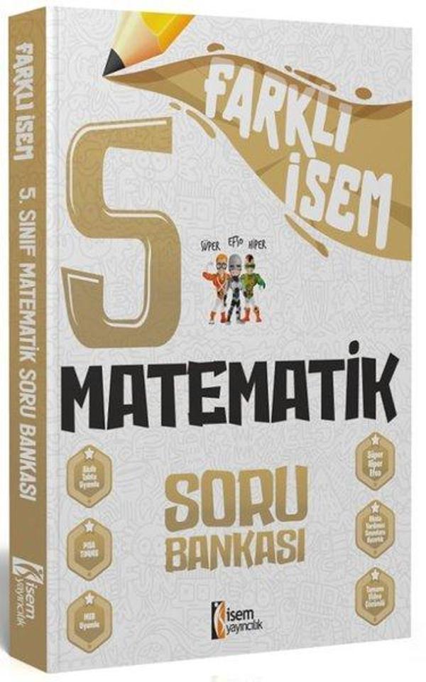 2024 5.Sınıf Matematik Farklı İsem Soru Bankası - İsem Yayıncılık - Ortaokul - Image 1