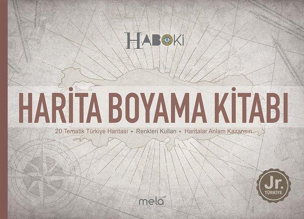 Harita Boyama Kitabı - Haboki Jr.Türkiye - Tematik Türkiye Haritası - Mela Yayınevi - Image 1