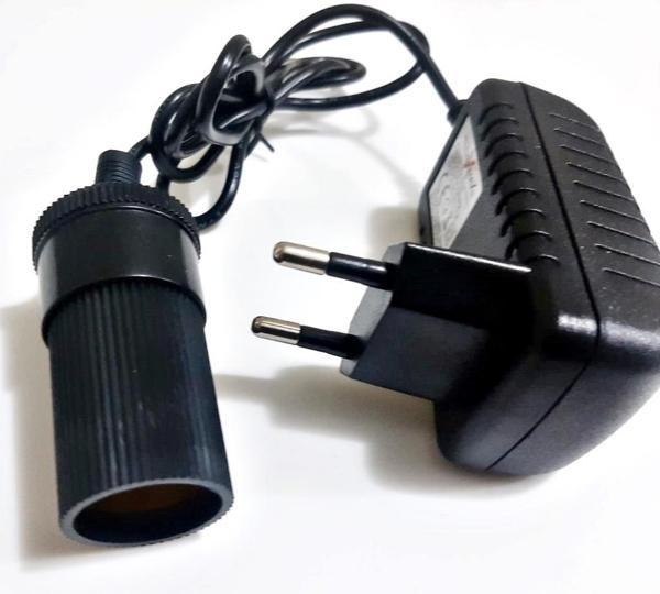 Çakmak Adaptörü Araç Çakmaklık Çevirici  Ev Tipi Çevirici Adaptör 18W/1.5A/12Volt - Image 1