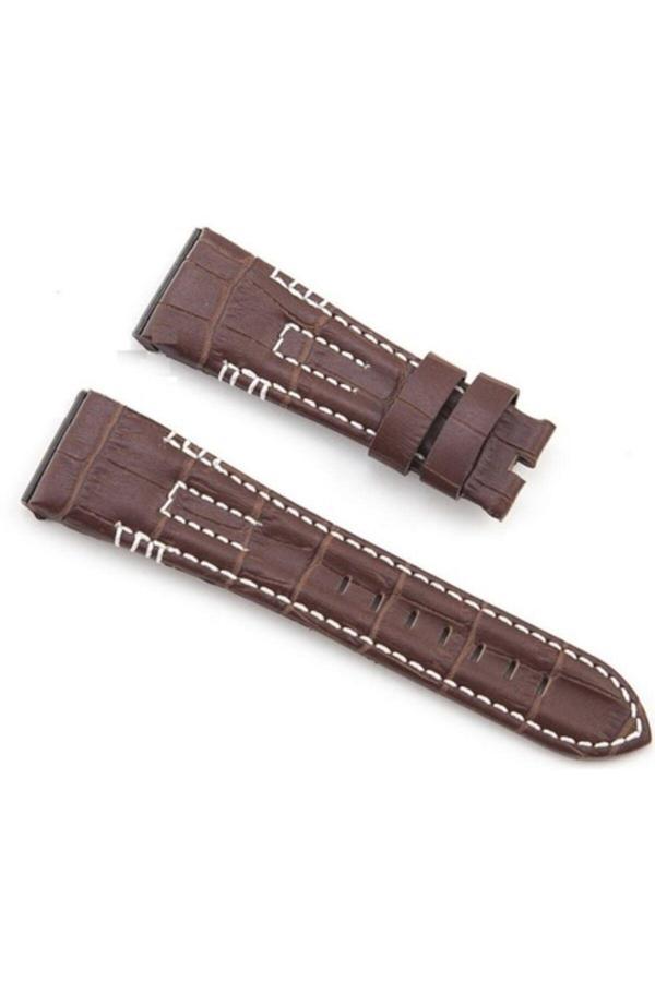 Ezgi Elektronik Deri Saat Kordonu 1Kalite Seiko 26Mm Velatura Uyumlu Muadil Kahverengi - Image 1