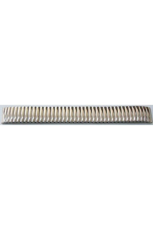 Ezgi Elektronik Esnek Yaylı Saat Kordonu Yaylı Metal Kordon 22Mm Parlak Krom Esne - Image 1