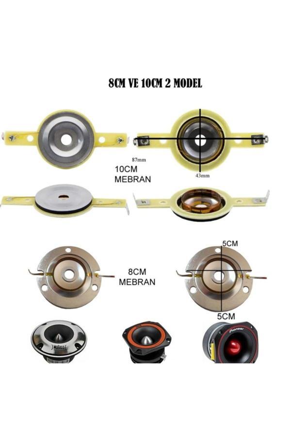 Mobass 8 Cm Kaliteli Tweter Mebran -Tamir Kiti-Montajı Kolay -2 Adettir - Image 1