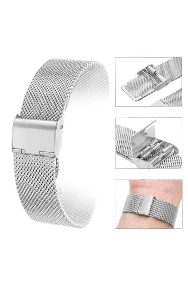 Ezgi Elektronik 20Mm Saat Kordonu Çelik Hasır Silver 1.Kalite Örgü Kordon - Image 1