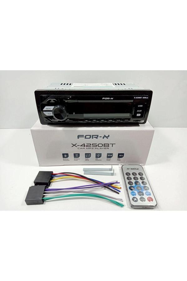 For-X Teyp – X-4250Bt 4X60W - Usb ,Aux Ve Radyo Çalar - Bluetoothlu Oto Teyp - Image 1