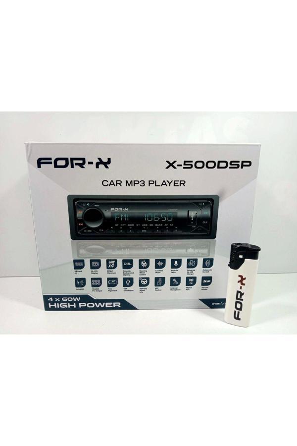 For-X Teyp + Çakmak – X-500Dsp 4X60W – 3 Amfi Çıkışlı Tesisat Teybi - Image 1