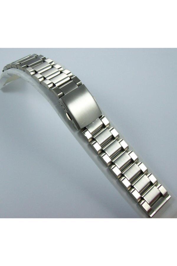 Ezgi Elektronik 22Mm Çelik Saat Kordonu Yandan Kilitli Spor Metal Saat Kordonu - Image 1