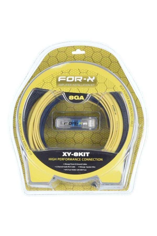 For-X Xy-8Kıt-8 Ga Profesyonel Seri Kaliteli Oto Amfi Kablo Seti - Image 1