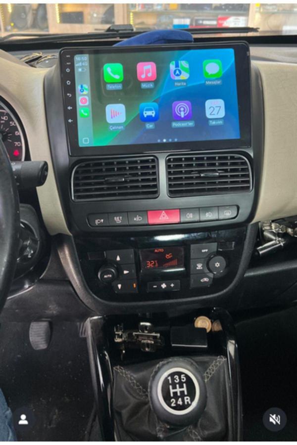 Blueway Fiat Doblo (2010-2015)-9''Android Gerçek 2 32Gb/1.6Ghz/Wıfı 5.0Ghz/Bt 5.4-Kablosuz Carplay-Hd Kamera - Image 1