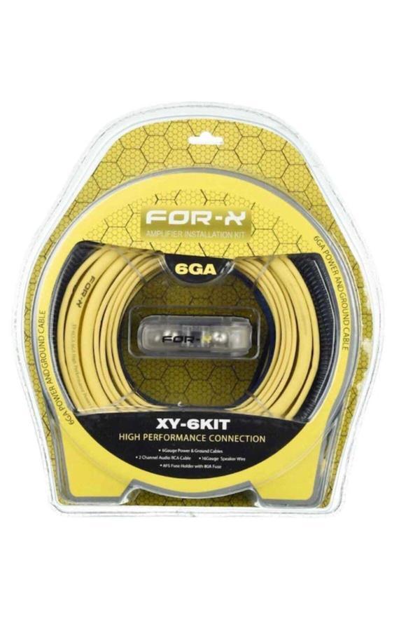 Forx5 For-X Xy-6Kıt 6Ga Profesyonel Oto Anfi Kablo Kiti - Image 1