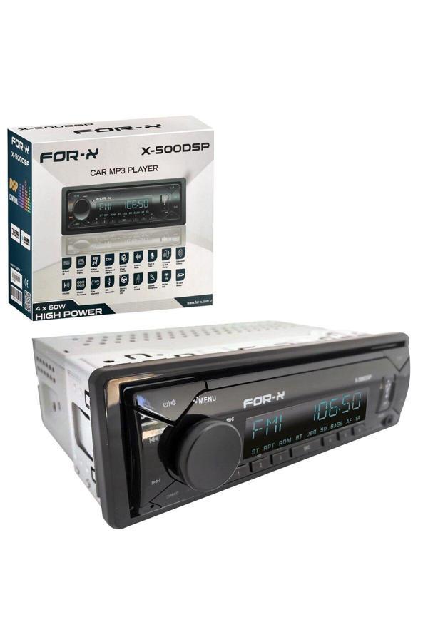 Egb For-X X-500Dsp Oto Teyp 4X60W Bt/2Xusb/Sd/Fm/Aux Mobil Aplikasyon - Image 1