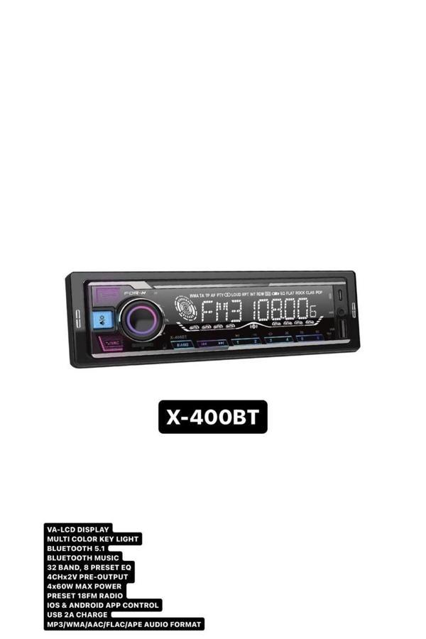 For-X X-400 Oto Mp3 Çalar Bluetooth Usb Radıo Uyumlu Cpr Sound - Image 1