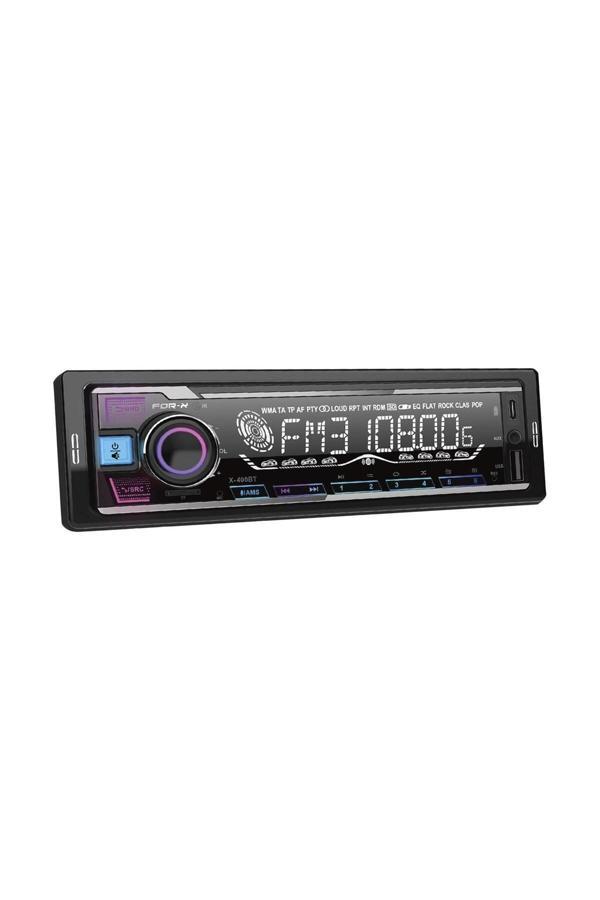 For-X X-400Bt-Fm-Mp3-Wma-Flac-Bt 5.1-Usb 2A Şarz-2 Anfi Çıkışlı-İos-Android App Kontrol Oto Teyp - Image 1