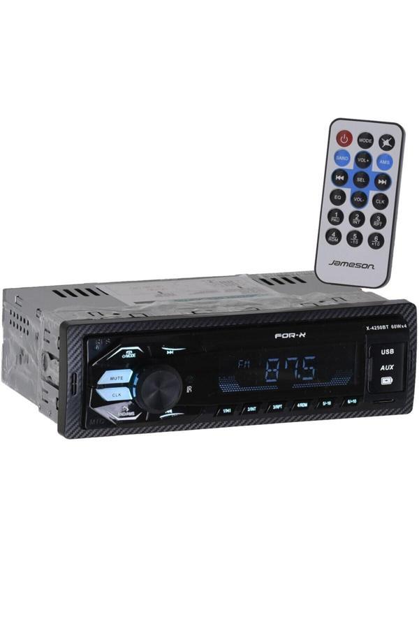 For-X 4X60W Usb Girişli Bluetooth'Lu 7 Renkli Işıklı Ekran Radyo Oto Teyp X-4250 Bt - Image 1