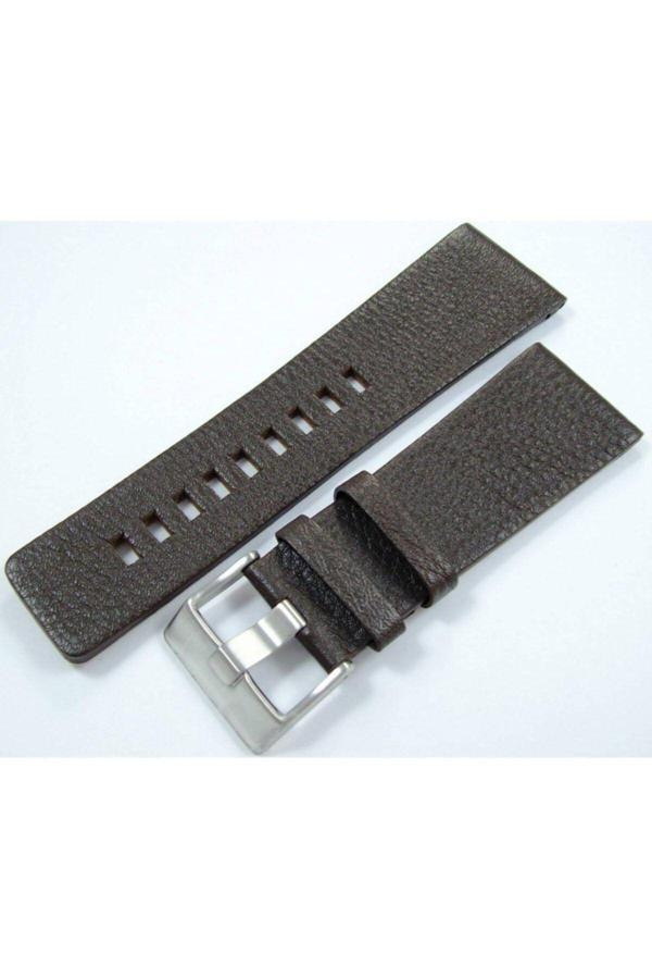 Ezgi Elektronik Azzuro 29Mm Çift Pimli 2 Kahverengi Deri Saat Kayışı Kordonu Dz - Image 1