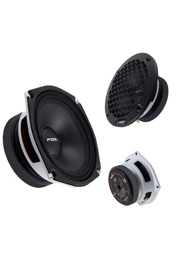 For-X Xmd-3052 13 Cm 5.25 180W 80W Rms Beyaz Mıdrange Oto Hoparlör - Image 1