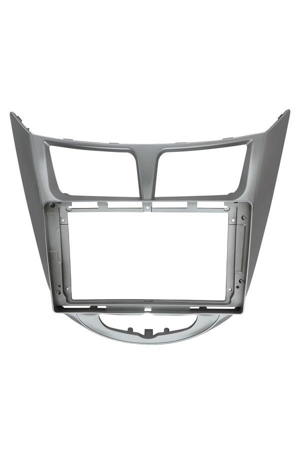 For-X Hyundai Accent Blue-2011-2017-Gümüş Renk-9'' Multimedya Çerçevesi-Direksiyon Uyumlu-Teknik Destek - Image 1