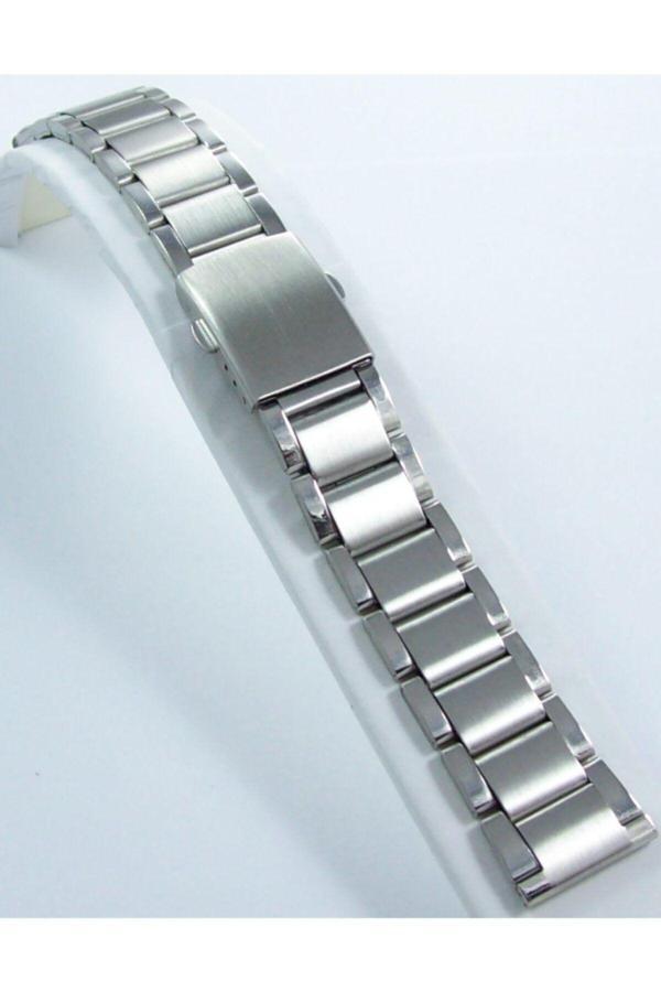 Ezgi Elektronik Çelik Saat Kordonu Yandan Kilitli Spor Metal Saat Kordonu 24Mm - Image 1