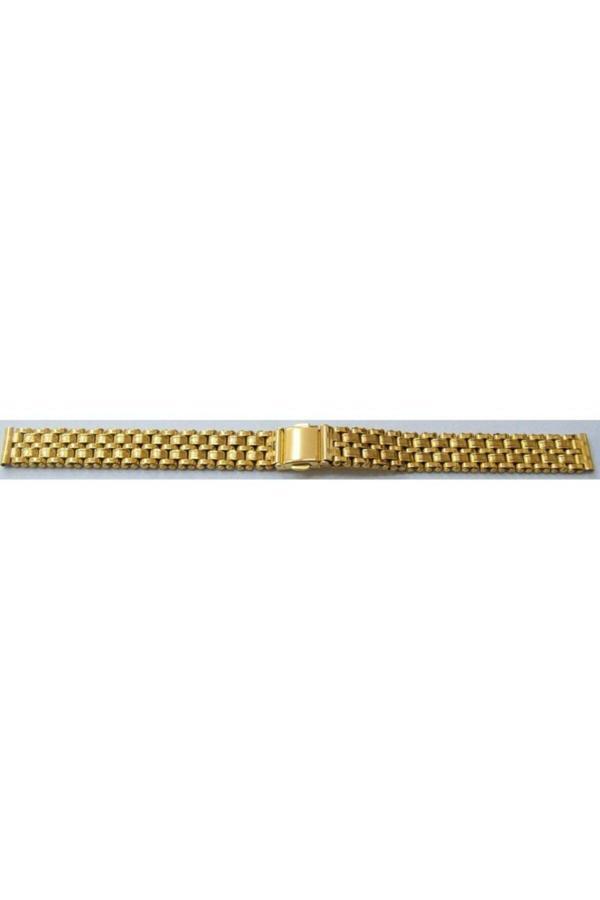 Ezgi Elektronik Sarı Altın Kaplama 1. Kalite Saat Kordonu Metal Kordon 12Mm 02 Me - Image 1