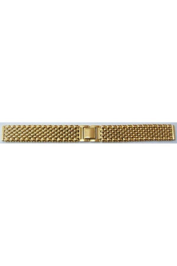 Ezgi Elektronik Sarı Altın Kaplama 1. Kalite Saat Kordonu Metal Kordon 16Mm 02 Me - Image 1