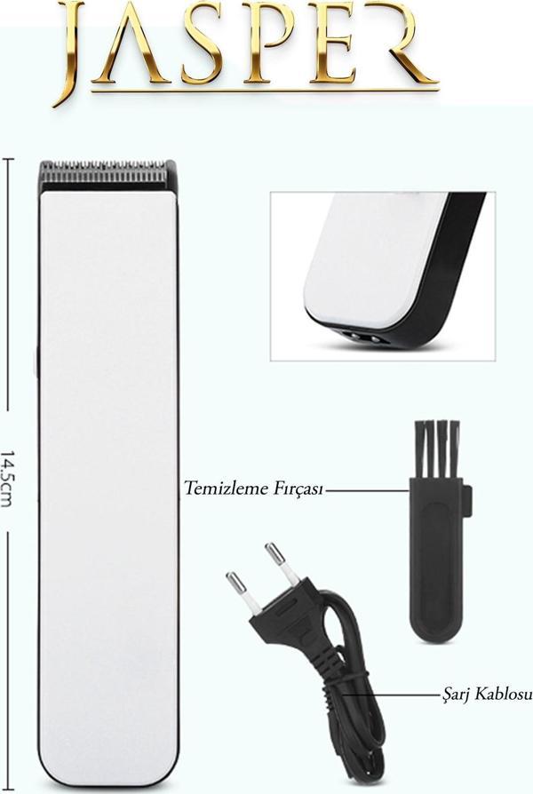 Jasper JPR-1014 Pro Ayarlanabilir Saç Tarağı Saç Sakal Ense Çizim Tıraş Makinesi - Image 1