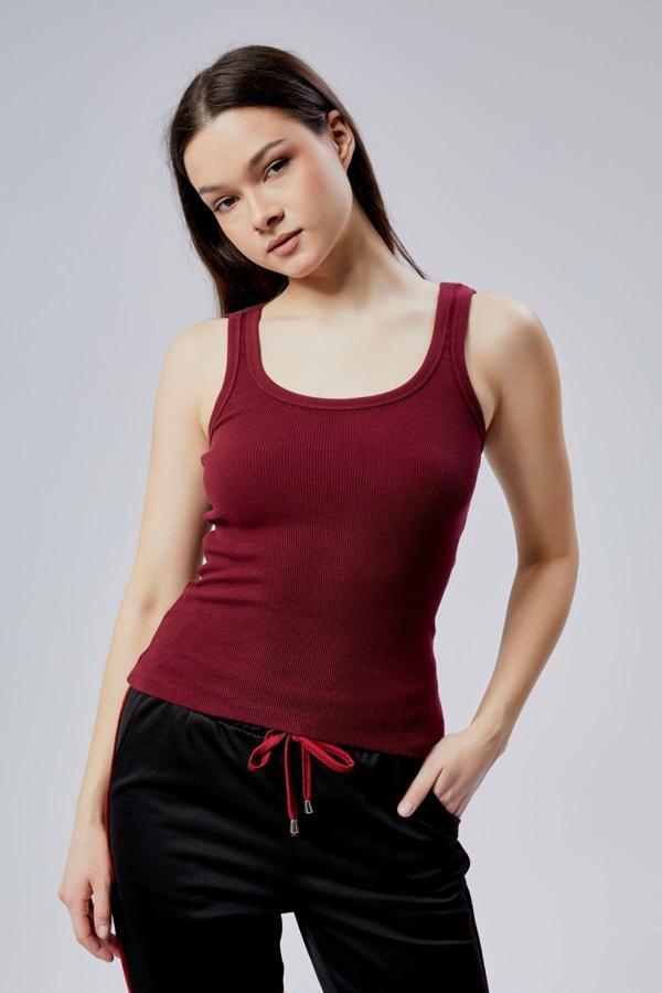 Curvy Trend Askılı Kaşkorse Atlet - Image 1