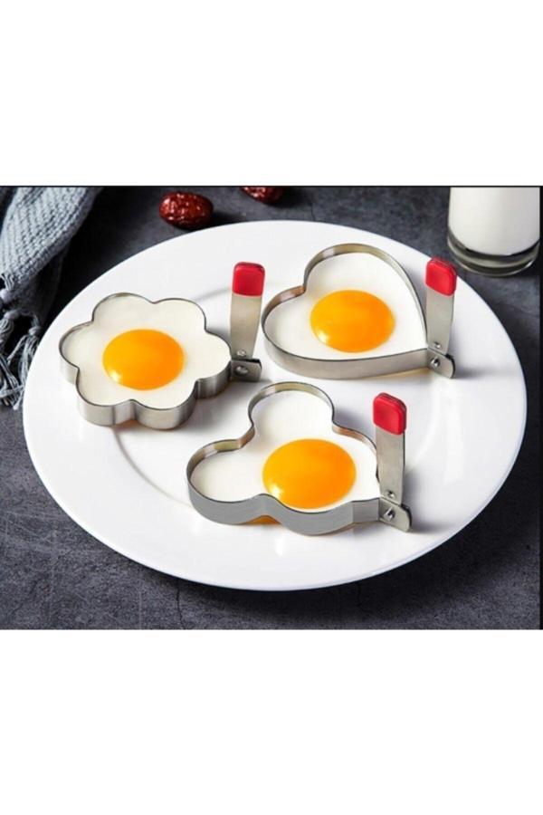 Narkalıp Omlet Ve Krep Pişirme Kalıbı 3 Lü Takım Çap 9cm - Image 1
