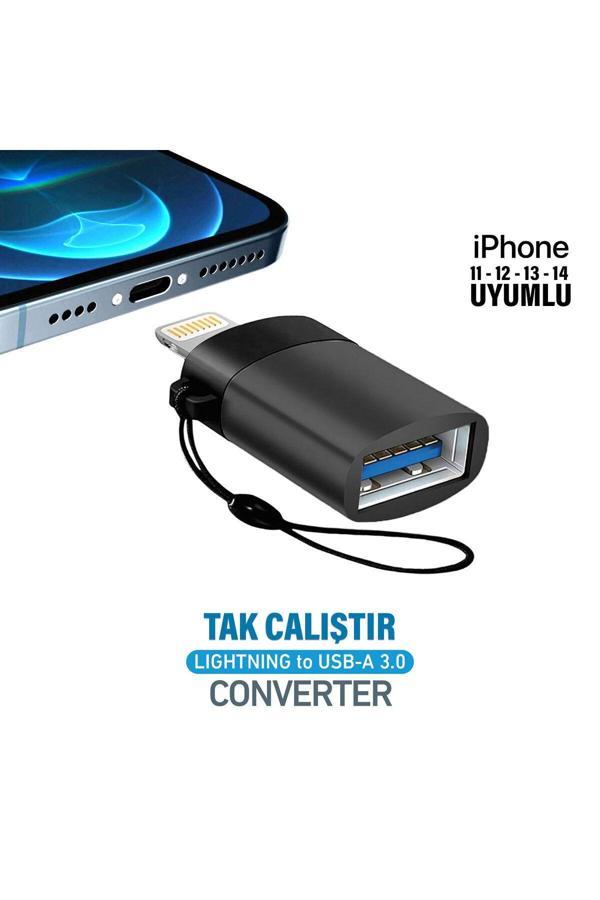Gunkes İphone İpad Usb Çevirici Dönüştürücü Otg Lightning - Usb 3.0 Aktarıcı - Image 1