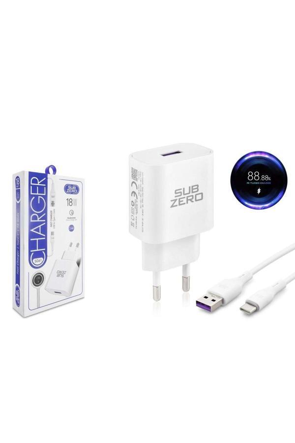 Subzero Tecno Pova 3Lf7N Uyumlu 18W 3.4A Qualcomm Turbo Hızlı Type-C Şarj Aleti (Orginal Subzero) - Image 1