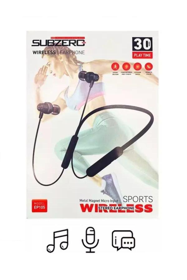 Subzero Kablosuz Sporcu Kulaklık 30 Saat Bluetooth 5.0 Boyun Askılı Mıknatıslı Ep105 - Image 1