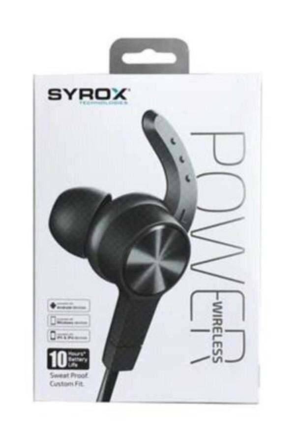 Syrox S32 Çift Bataryalı Bluetooth'Lu Kulakiçi Spor Kulaklık Mıknatıslı S32- Siyah - Image 1