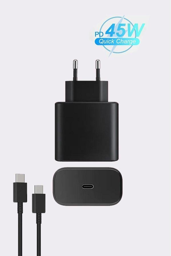 Starefsane Samsung Galaxy S23 Ultra S23+ S24 Ultra S24+ 5G Uyumlu 45W Turbo Hızlı Şarj Aleti Cihazı Seti Pd - Image 1