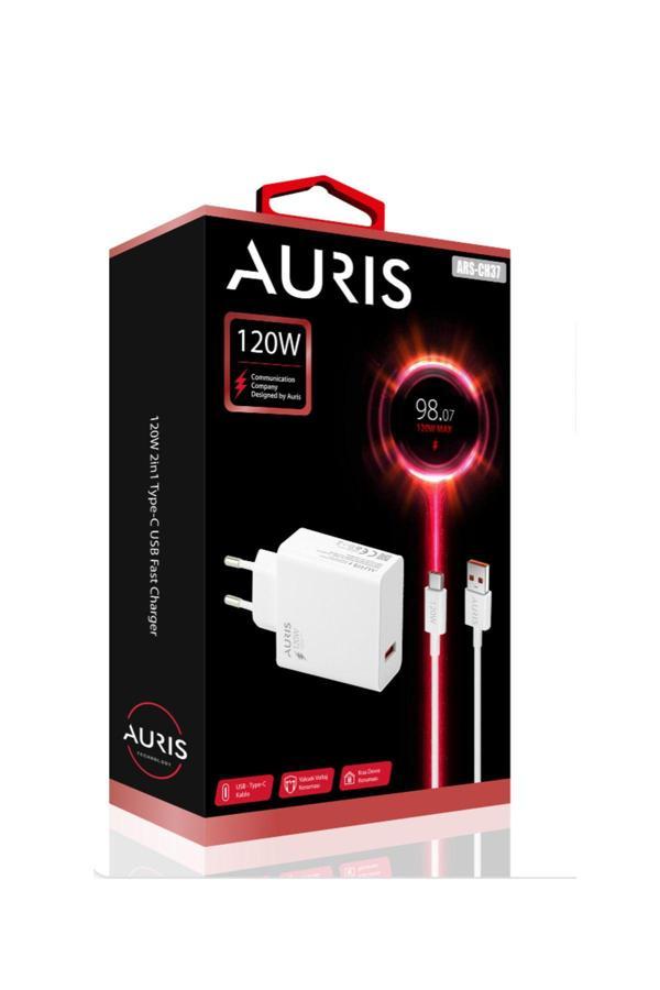Gunkes Auris 120W Usb To Type C Yüksek Hızlı Şarj Aleti Seti 120W Usb Başlık + Type C Kablo Saliseli - Image 1