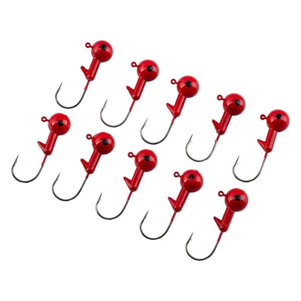 Jighead - Zoka - Kurşunlu Olta İğnesi - (XH-A 02) - Kırmızı - 21 Gr - 10 Adet - Image 1