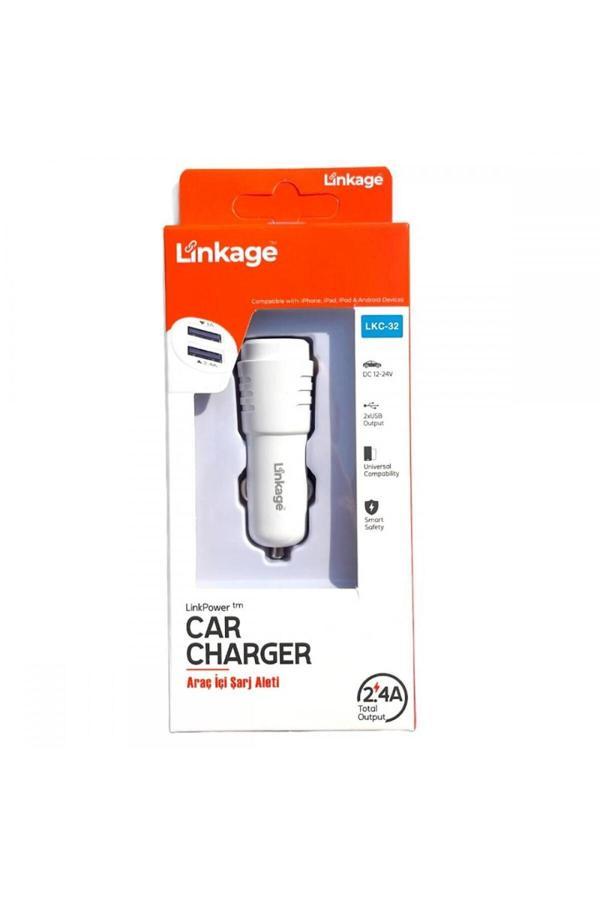 Linkage Lkc-32 2,4A /12-14V 2Xusb Araç İçi Şarj Başlığı - Image 1