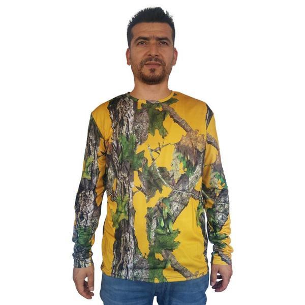Antler 3D Sarı Orman Desenli Micro Sweatshirt S - Image 1