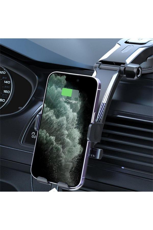 Starefsane 360° Dönebilen Kaliteli Vakumlu Teleskopik Araç Telefon Tutucu Navigasyon Araç Tutacağı - Image 1