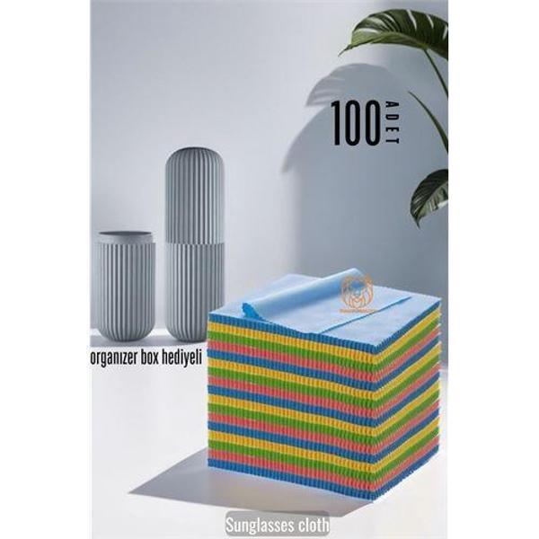 ModaCar 100 AD Promosyonluk Gözlük Silme Bezi Organizer Box Hediyeli - Image 1
