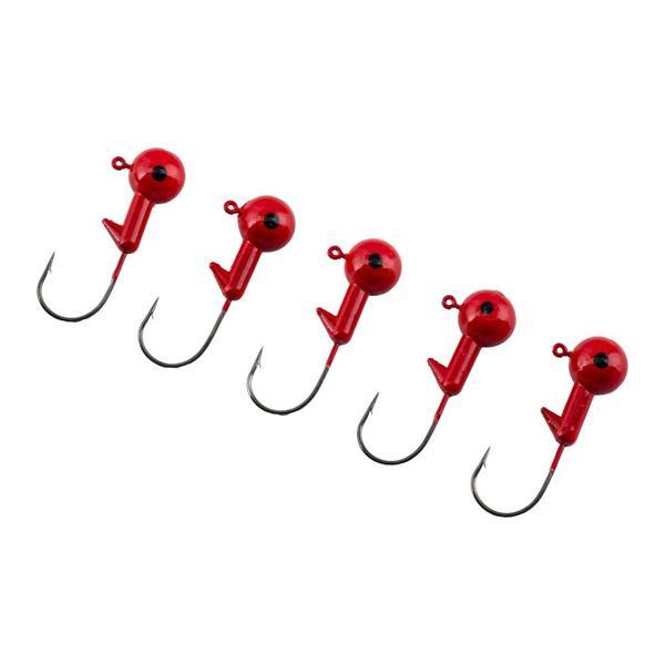 Jighead - Zoka - Kurşunlu Olta İğnesi - (XH-A 02) - Kırmızı - 21 Gr - 5 Adet - Image 1