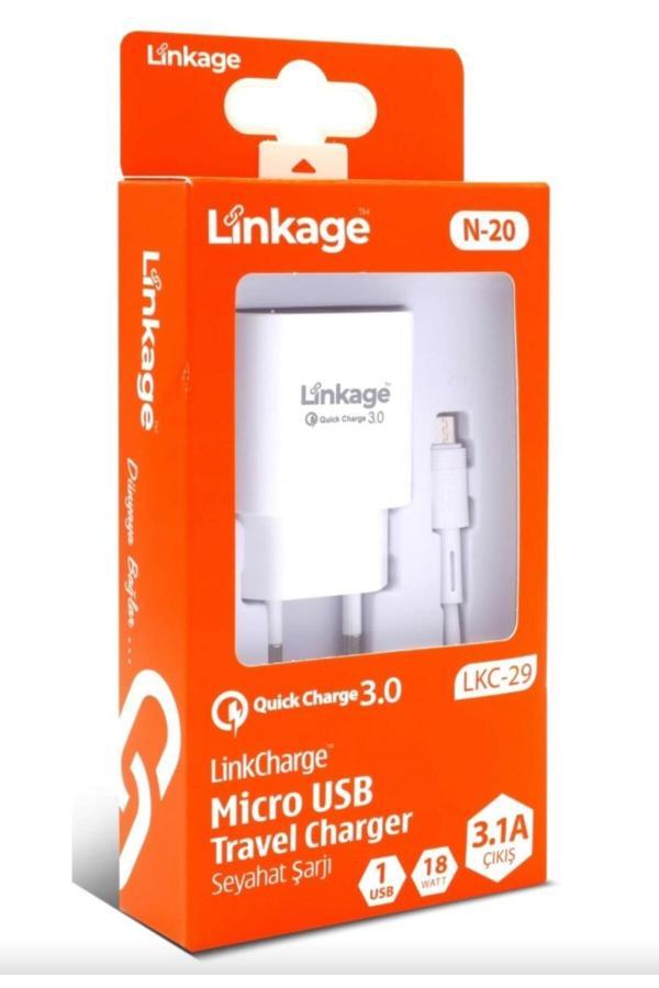 Linkage Mikro Quick Charge 3.1A/18W 1Xusb 1Mt Şarj Kablosu Lkc-29 - Image 1