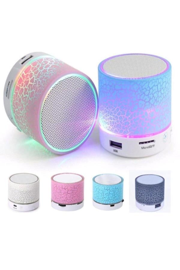 Jaws Çok Renkli Işıklı Taşınabilir Bluetooth Wireless Hoparlör Kablosuz Ses Bombası - Image 1