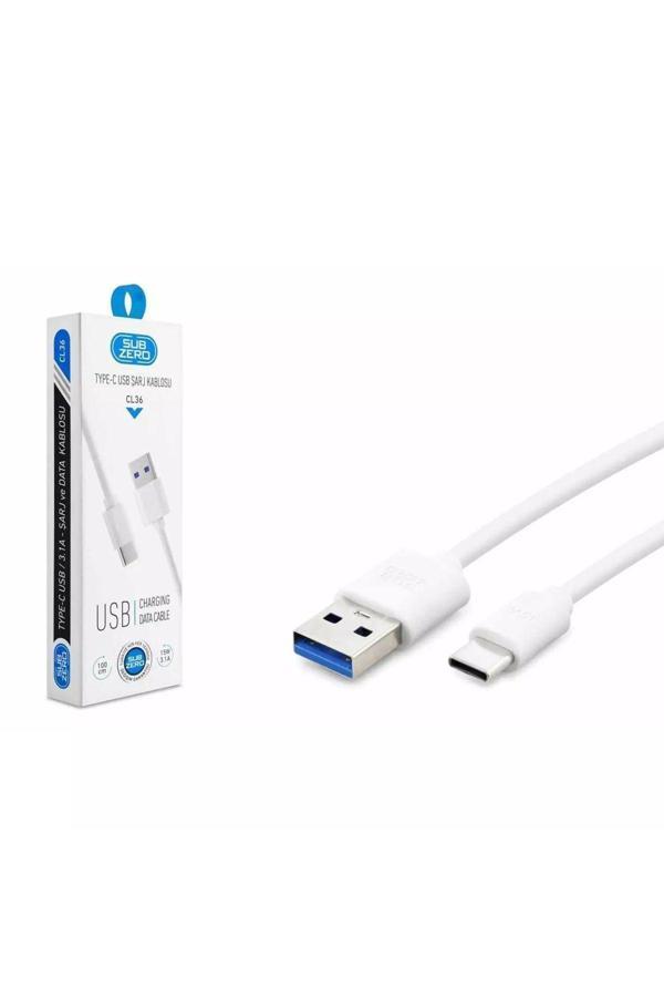 Subzero Cl36 3.1A Type-C Hızlı Şarj Kablosu - Image 1
