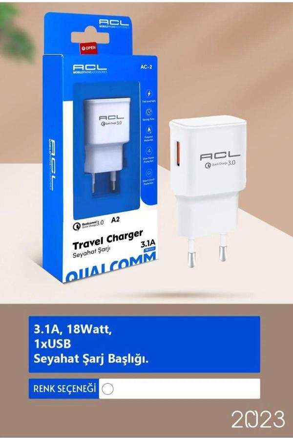 Acl A2 3.1A 18 Watt 1Xusb Şarj Başlığı - Image 1