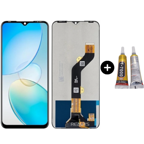 İnfinix Hot 12 Pro Uyumlu OLED Lcd Ekran Dokunmatik + B7000 - Image 1