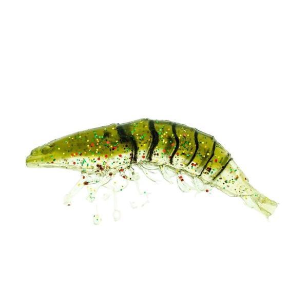 Molix Shrimp 2.5"+Jig Head 4gr Clear Pumpkin Back   - Image 1