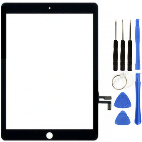 iPad 5.Nesil A1822-A1823 Uyumlu A Kalite Dokunmatik Siyah + Tamir Seti - Image 1