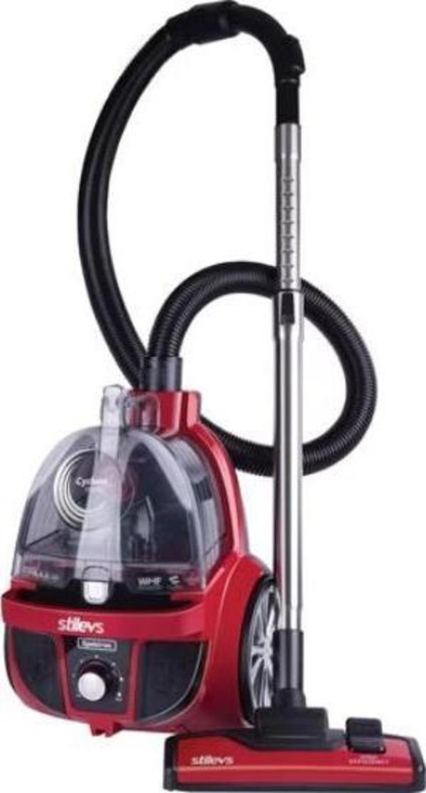 Stilevs Spektron Torbasız Elektrikli Süpürge Kırmızı&Siyah - Image 1