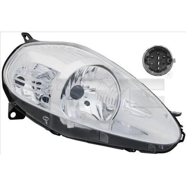 Fiat Grande Punto 2008  Far Sağ Motorlu Mor Soketlı (Oem No:51840989) - Image 1