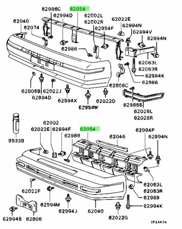 Tampon Demiri L300 Ön  97-01 (Oem No: Mb613984) - Image 1