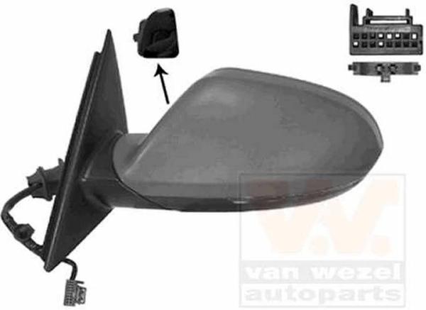 A6 Elektrikli Ayna 2013-2016 Astarlı Sinyalli Kör Noktalı Sol Oem No:4G1857409Aa01C - Image 1